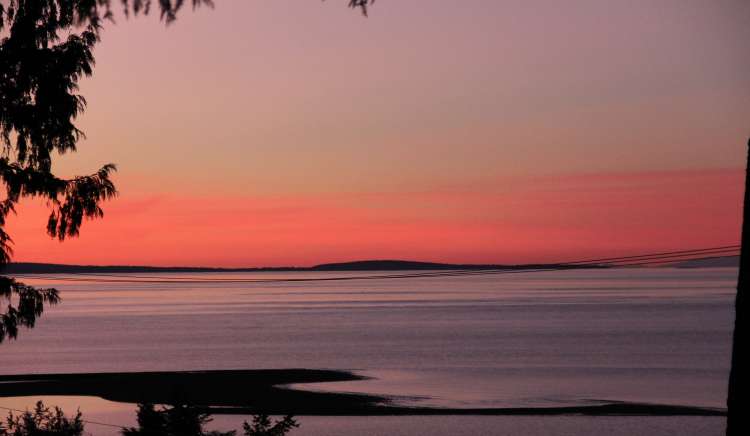 Sunset over Qualicum Beach